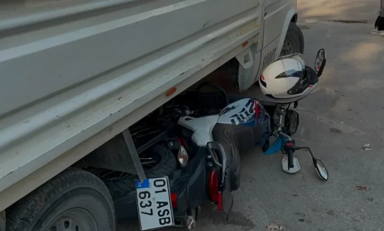 Adana Kozanda Motosiklet ve Pikap Çarpıştı Bir Yaralı
