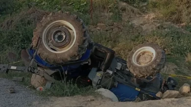 Adana Kozan'da Traktör Kazası Sürücü Ağır Yaralandı