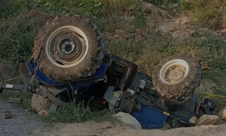 Adana Kozan'da Traktör Kazası Sürücü Ağır Yaralandı