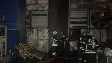 Adana Seyhan'da Ayakkabı Fabrikasında Büyük Yangın