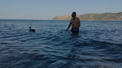 Ankaralı Rahmi Demirtaş ve Ördeği Moli Akdeniz Tatilinde