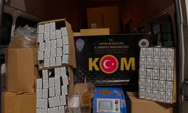 Antalya Emniyetinden Kapsamlı Kaçakçılık Operasyonu
