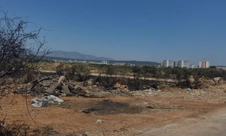 Antalya Kepezde Moloz Dökümü Yangına Yol Açtı Sürücüye Ceza
