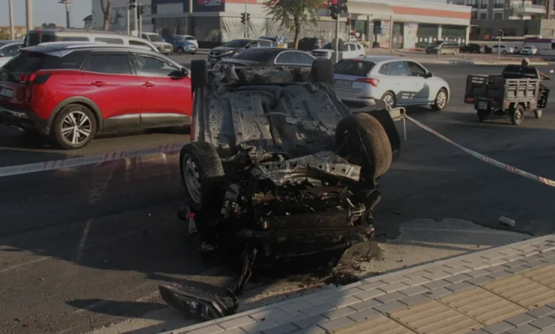 Antalya Serik'te Trafik Kazası 2 Kişi Yaralandı
