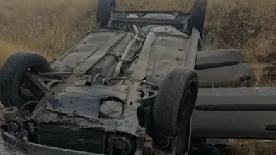 Burdur Yeşilova'da Otomobil Şarampole Devrildi 4 Yaralı