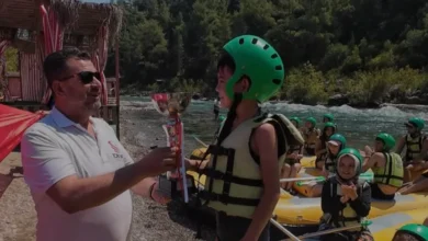 Manavgat Köprülü Kanyonda 30 Ağustos Zafer Kupası Rafting Heyecanı