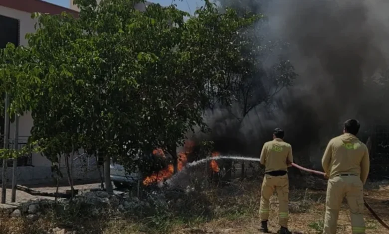 Mersin Erdemli'de Park Halindeki Cip Alevlere Teslim Oldu