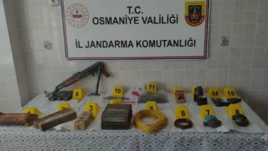 Osmaniye Jandarma Operasyonunda Çok Sayıda Patlayıcı Ele Geçirildi