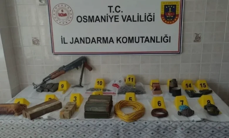 Osmaniye Jandarma Operasyonunda Çok Sayıda Patlayıcı Ele Geçirildi