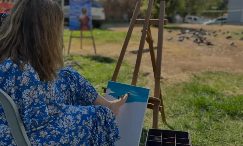 Ressam Ayşe Işık Eserlerini Hadrianus Kapısı'nda Sergiliyor