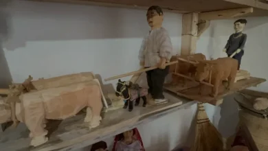 93 yaşındaki Ahmet Zülem unutulan tarım aletlerini ahşapla yaşatıyor