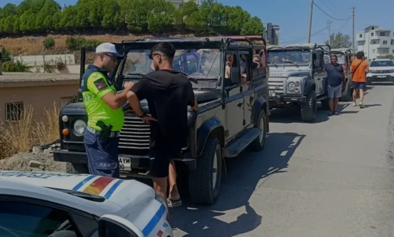 Alanya Safari Araçlarına Yapılan Denetimlerde Ceza Yağdı