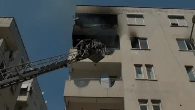 Antalya Muratpaşa'da Apartman Yangını