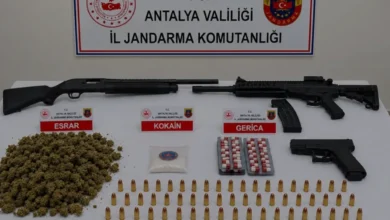 Antalya Serik merkezli uyuşturucu operasyonunda 20 gözaltı
