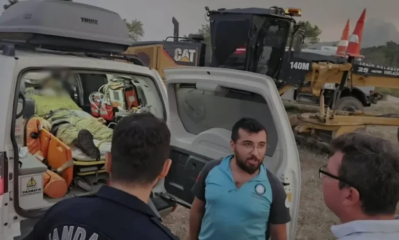 Antalya Serik'te Orman Yangınına Havadan ve Karadan Müdahale