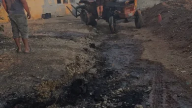 Antalya Serik'te Park Halindeki Traktör Alev Aldı