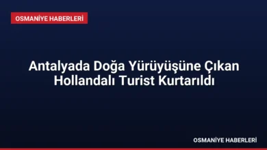 Antalyada Doğa Yürüyüşüne Çıkan Hollandalı Turist Kurtarıldı