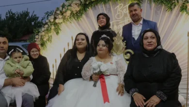 Burdur'da Down Sendromlu Elif Aldemir için temsili düğün