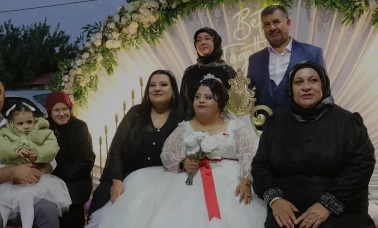Burdur'da Down Sendromlu Elif Aldemir için temsili düğün