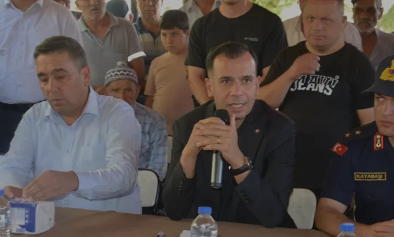 Gülnar Kaymakamı Emrah Aslan Kuskan Mahallesinde İncelemelerde Bulundu