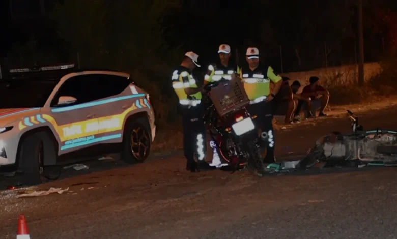 Hatay Dörtyol ilçesinde iki motosiklet çarpıştı 3 yaralı