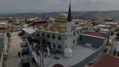 Hatayda depremde yıkılan Akcurun Camisi yeniden hizmete girdi