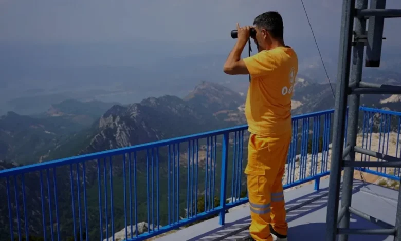 Isparta Akçal Kulesi Orman Yangınlarına Karşı 7 24 Nöbette