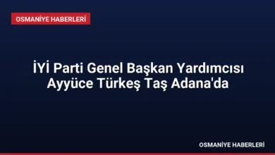 İYİ Parti Genel Başkan Yardımcısı Ayyüce Türkeş Taş Adana'da
