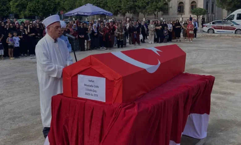 Jandarma Uzman Çavuş Mustafa Can Mersin'de Son Yolculuğuna Uğurlandı