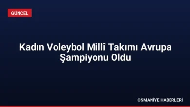 Kadın Voleybol Millî Takımı Avrupa Şampiyonu Oldu