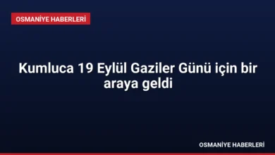 Kumluca 19 Eylül Gaziler Günü için bir araya geldi