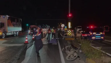 Manavgat D400 kara yolunda feci kaza 1 ölü 1 yaralı