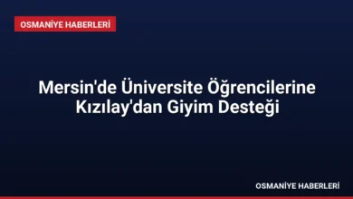 Mersin'de Üniversite Öğrencilerine Kızılay'dan Giyim Desteği