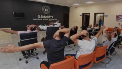 Osmaniye Gençlik ve Spor İl Müdürlüğü Personeline Egzersiz Eğitimi