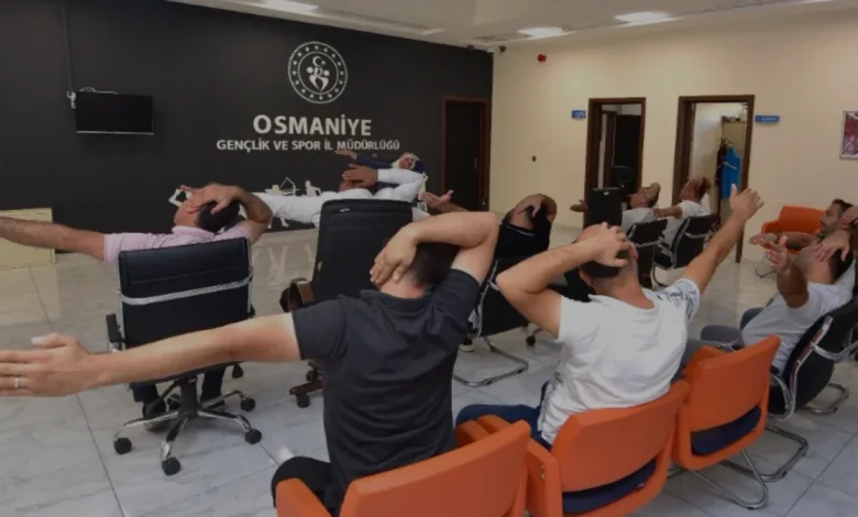 Osmaniye Gençlik ve Spor İl Müdürlüğü Personeline Egzersiz Eğitimi