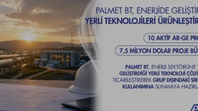 PALMET BT Yerli Enerji Teknolojilerini Ticarileştiriyor