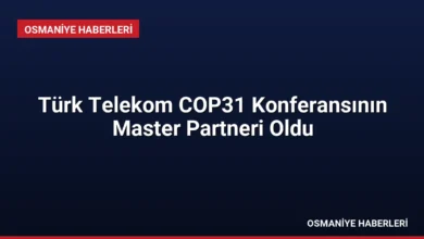 Türk Telekom COP31 Konferansının Master Partneri Oldu