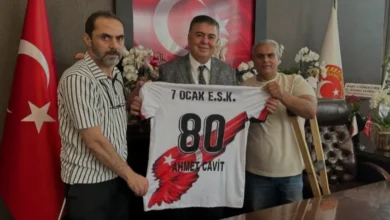 7 Ocak Engelliler Spor Kulübü Başkanı Arslan'dan Ahmet Cavit'e Ziyaret