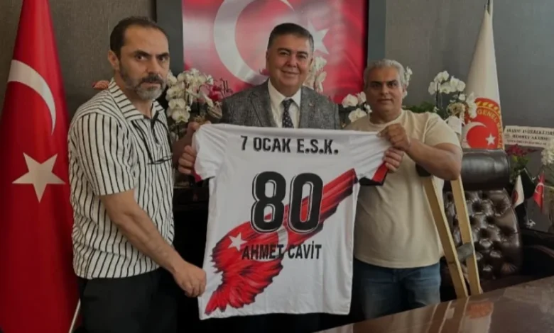 7 Ocak Engelliler Spor Kulübü Başkanı Arslan'dan Ahmet Cavit'e Ziyaret
