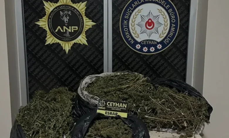 Adana Ceyhan'da düzenlenen uyuşturucu operasyonunda 2 kişi tutuklandı