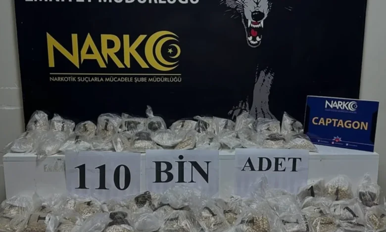 Adana Emniyetinden Büyük Operasyon 110 Bin Uyuşturucu Hap Yakalandı