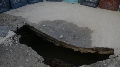 Adana Yüreğir İlçesinde Yol Çökmesi Sonrası Çalışma Başlatıldı