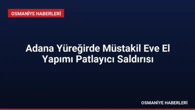 Adana Yüreğirde Müstakil Eve El Yapımı Patlayıcı Saldırısı