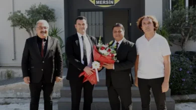 Akdeniz Kaymakamı Murat Beşikci Mersin Gazeteciler Cemiyetini Ziyaret Etti