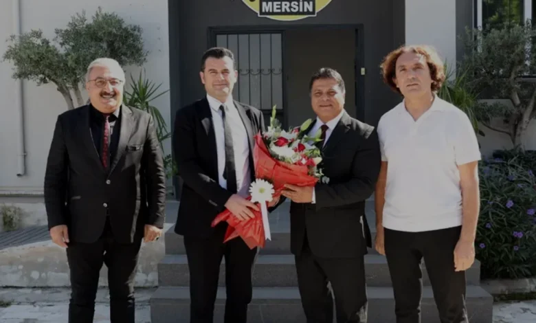 Akdeniz Kaymakamı Murat Beşikci Mersin Gazeteciler Cemiyetini Ziyaret Etti