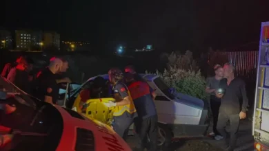 Kadirli ilçesinde trafik kazası sürücü ağır yaralandı