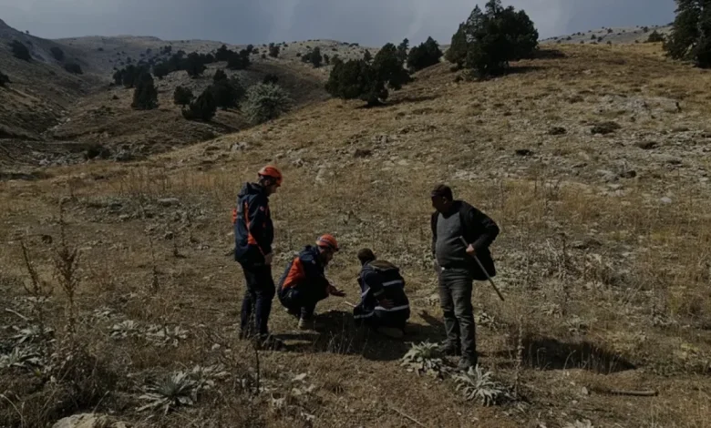 Kahramanmaraş Göksun ilçesinde mahsur kalan çoban kurtarıldı