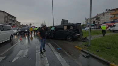 Manavgat D400 kara yolunda zincirleme kaza 3 yaralı