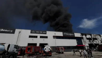 Mersin Akdeniz ilçesindeki kimya fabrikasında yangın kontrol altına alındı