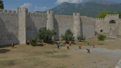 Mersin Anamurda Hükümlülerden Tarihi Alanlarda Temizlik Seferberliği
